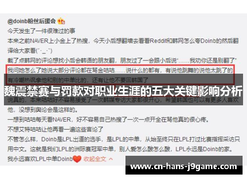 魏震禁赛与罚款对职业生涯的五大关键影响分析